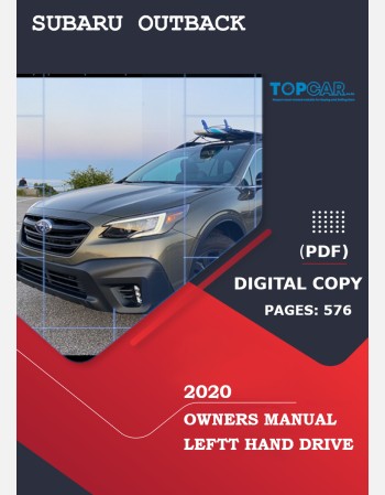 subaru outback 2020 owners manual
